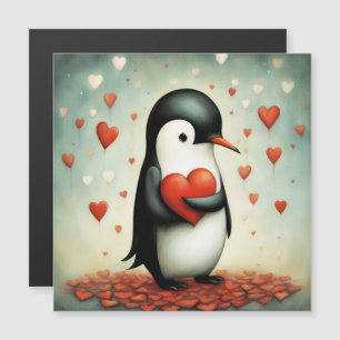 Carte Magnétique Penguin Love 1