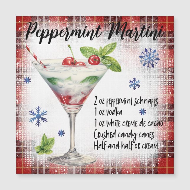 Carte magnétique Pepperment Martini (Devant)
