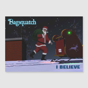 Carte Magnétique Père Noël - Bagsquatch