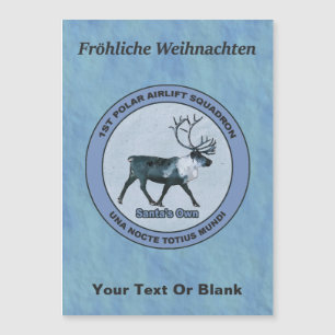 Carte Magnétique Père Noël Polar Sqdn - Subduit - Fröhe Weihnachten