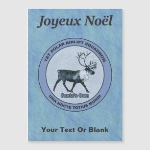 Carte Magnétique Père Noël Polar Sqdn - Subduit - Joyeux Noё l
