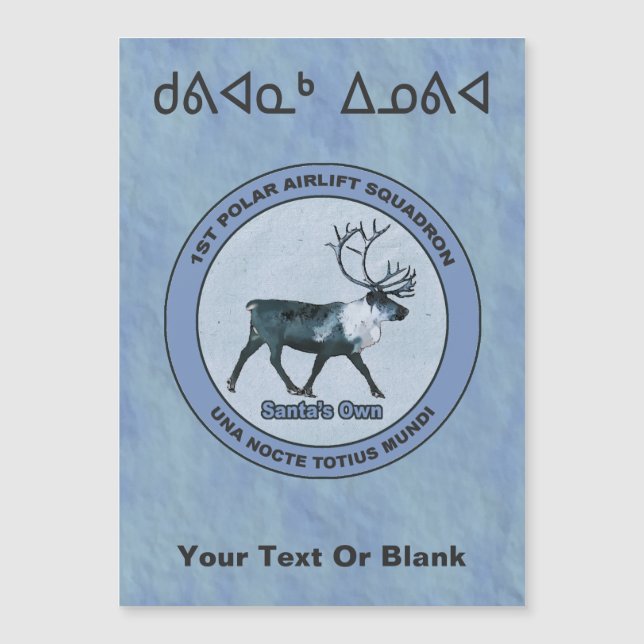 Carte Magnétique Père Noël Polar Sqdn - Subduit - Kuvianak Innovia (Devant)
