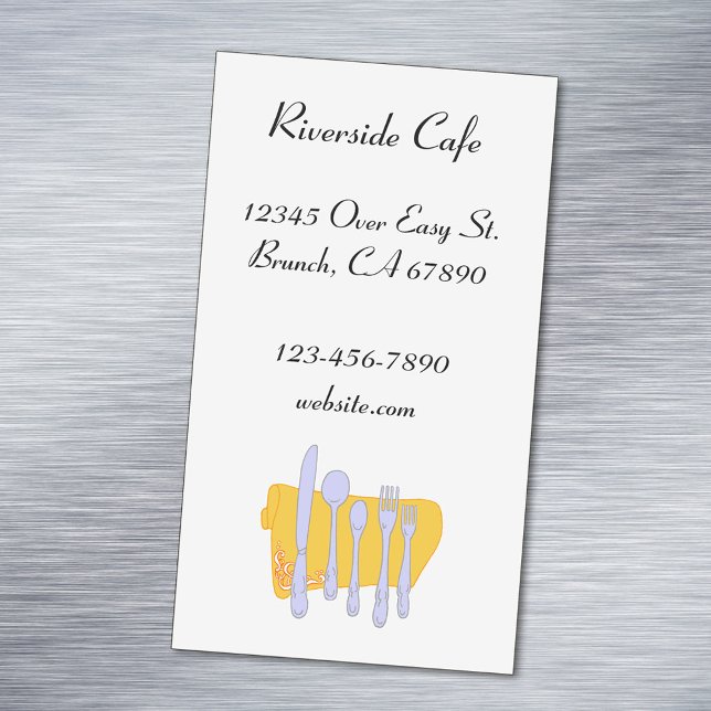 Carte magnétique personnalisée Silverware (Créateur téléchargé)