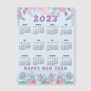 Carte Magnétique Personnaliser Calendrier budgétaire 2023 Joyeux No