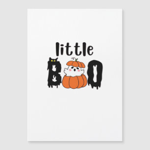 Carte Magnétique Petit Boo Chauve-souris Halloween Citrouille Chat 