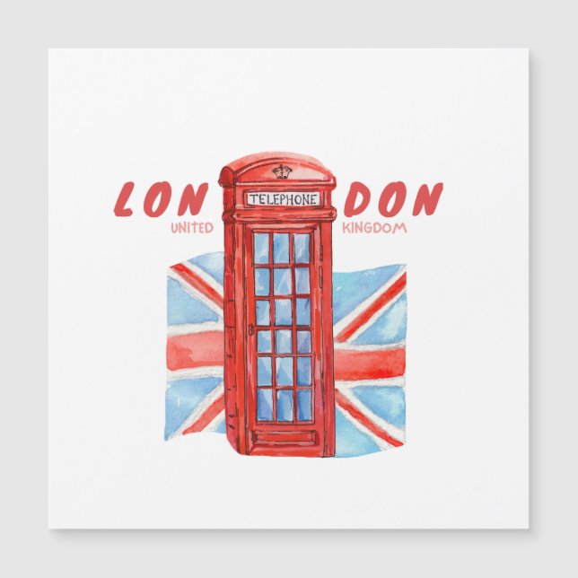 Carte Magnétique Phonebooth de Londres (Devant)