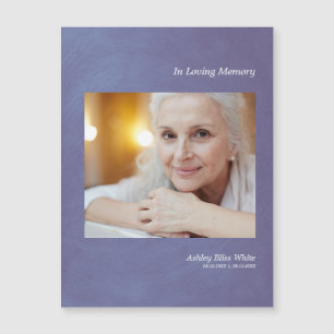 Carte Magnétique Photo Cher On Se Souvient Des Faux Bleus Effet Mét