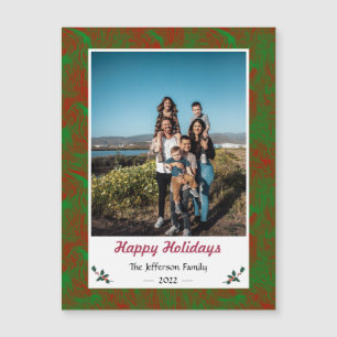 Carte magnétique photo de Noël