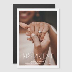 Carte Magnétique photo Fiançailles Merriest