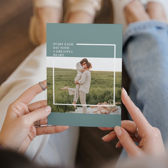 Carte Magnétique Photo moderne Green Famille Jolie Cadeau (Créateur téléchargé)