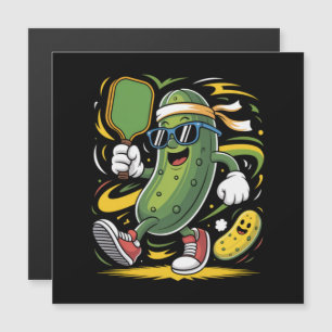 Carte Magnétique Pickle Jouant au Pickleball