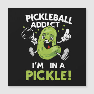 Carte Magnétique Pickleball drôle