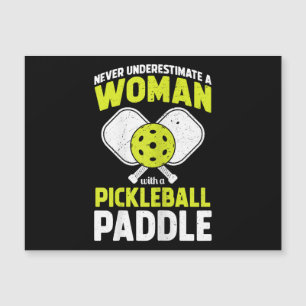 Carte Magnétique Pickleball Woman Funny Pickleball Player Cadeau