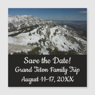 Carte Magnétique Pics neigeux des monts Grand Teton I Photographie