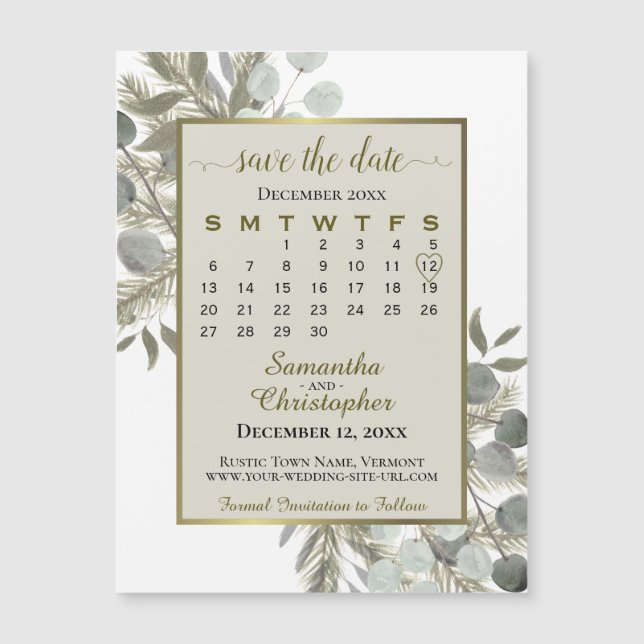 Carte Magnétique Pin d'or Enregistrer la date Calendrier Taupe Magn (Devant)