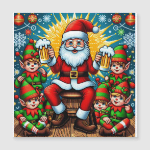 Carte Magnétique Plaid de Noël laid