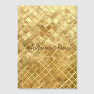 Carte Magnétique Plaque de contrôle en or