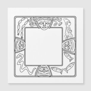 Carte Magnétique Plateau de divination d'Opon Ifa Yoruba