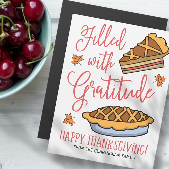 Carte Magnétique Plein de Gratitude Bon thanksgiving vacances (Créateur téléchargé)