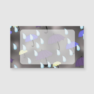 Carte Magnétique Pluie et parapluies