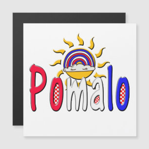 Carte Magnétique Pomalo - Détente croate avec soleil et arc-en-ciel