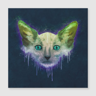 Carte Magnétique Pop Art Lykoi Werewolf Chat
