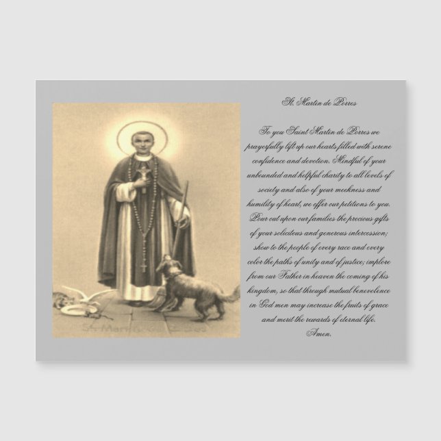 Carte Magnétique Prière Saint Martin (Devant)