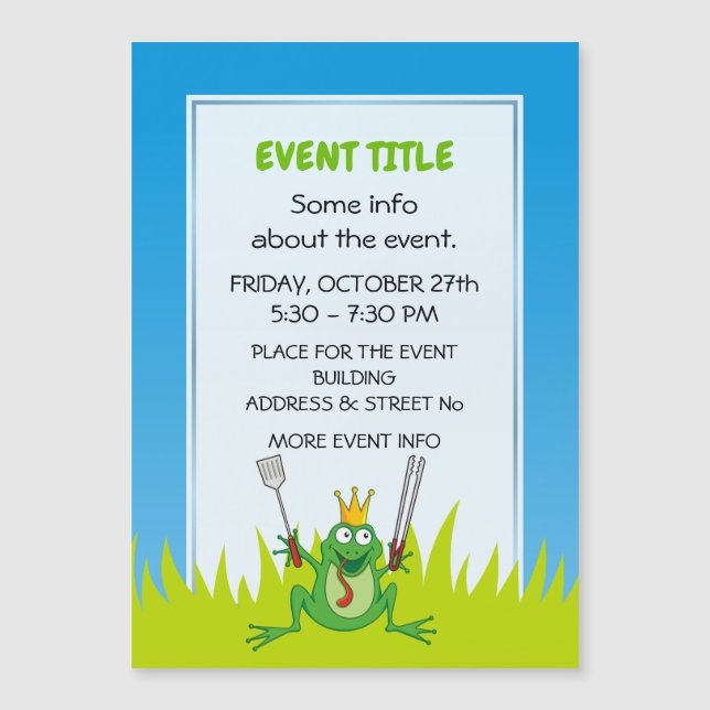 Carte Magnétique Prince BBQ (Devant)