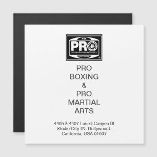 CARTE MAGNÉTIQUE #PROBOXER & #PROMARTIALARTS