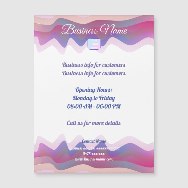 Carte magnétique professionnelle personnalisée Rai (Devant)