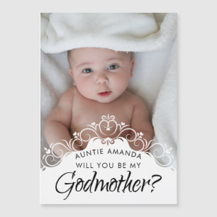 Carte Magnétique Proposition élégante de Photo Godmother