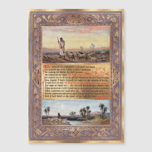 Carte Magnétique Psaume 23 Le Seigneur est mon Shepard, une chanson