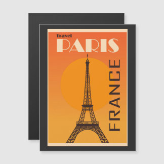 Carte Magnétique Publicité touristique vintage Paris France