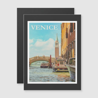 Carte Magnétique Publicité touristique vintage Venise