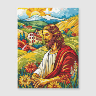 Carte Magnétique Puzzle de Pâques Jésus-Christ – Foi chrétienne 