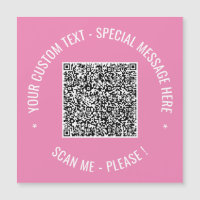 QR Code Scan Info Couleurs de texte personnalisées
