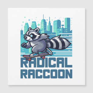 Carte Magnétique Ratons laveurs radical urbain skater