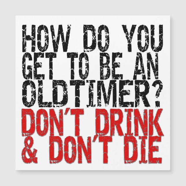 Carte Magnétique Récupérer Vieux Timer plaisanter (Devant)