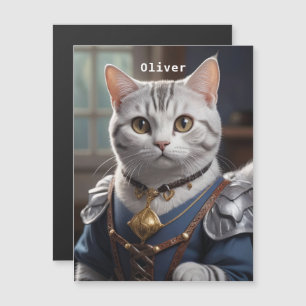 Carte Magnétique Regal Chevalier Américain Shorthair Chat Majestic