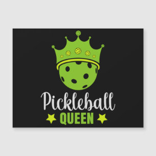 Carte Magnétique Reine de Pickleball Drôle Reine de Pickle Ball 