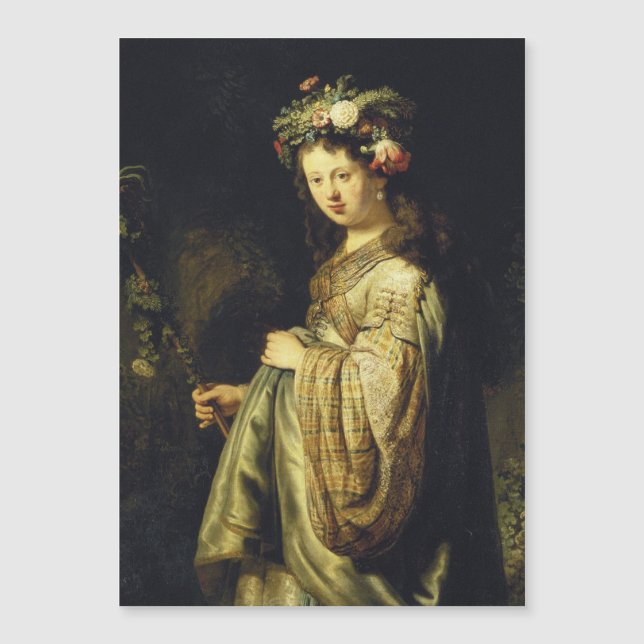Carte Magnétique Rembrandt - Saskia As Flora (Devant)