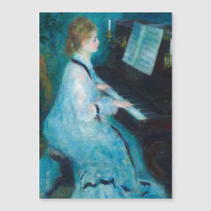 Carte Magnétique Renoir femme à l'impressionniste Vintage de piano