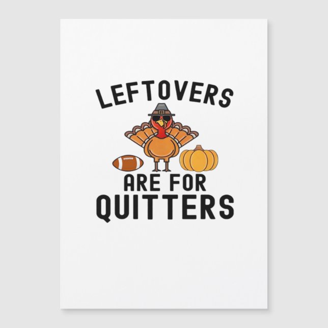 Carte Magnétique Restes Sont Pour Les Repentis Jour de Thanksgiving (Devant)