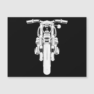 Carte Magnétique Retro Vintage Motorcycle J'aime mon Motorbik