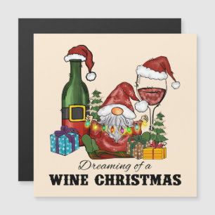 Carte Magnétique Rêver d'un Noël de vin