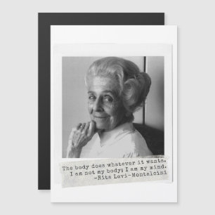 Carte Magnétique Rita Levi-Montalcini cite les femmes dans la scien