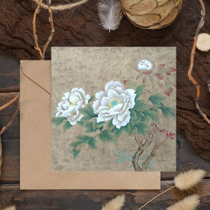 Carte Magnétique Rose blanche