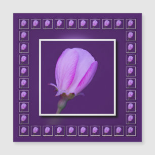 Carte magnétique rose 'n Purple Spring Blossom