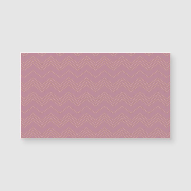 Carte Magnétique Rose, simple, moderne, cool, motif en zigzag tenda (Devant)