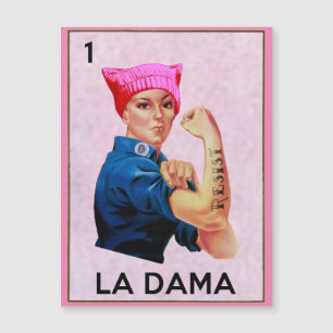 Carte Magnétique Rosie le Riveter résiste à La Dama Loteria